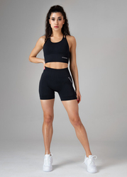 Spodenki Bezszwowe Shape & Comfort, Push Up (BLACK)