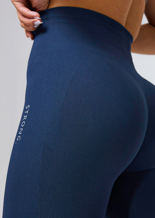 Legginsy Bezszwowe Second Skin, Push Up (Navy Blue)