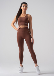 Legginsy Bezszwowe Shape & Comfort, Push Up (HOT CHOCOLATE)