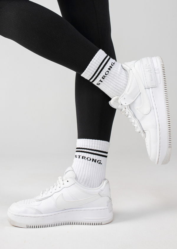 90's Socks. White